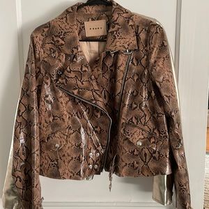 BlankNYC Faux Snakeskin Jacket